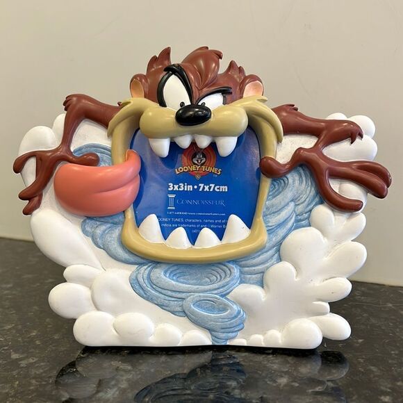 Looney Tunes -Warner Brothers -Taz Picture Frame 3 x 3” - Picture 1 of 3